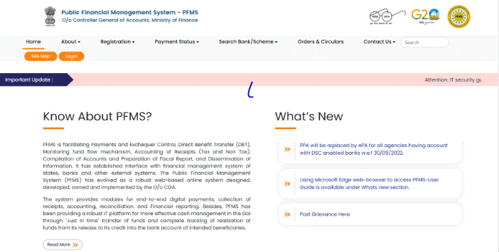 PFMS Portal